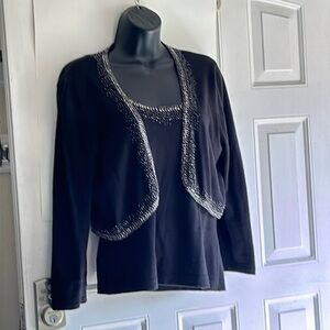 BOSTON PROPER SILK/ CASHMERE SET SMALL